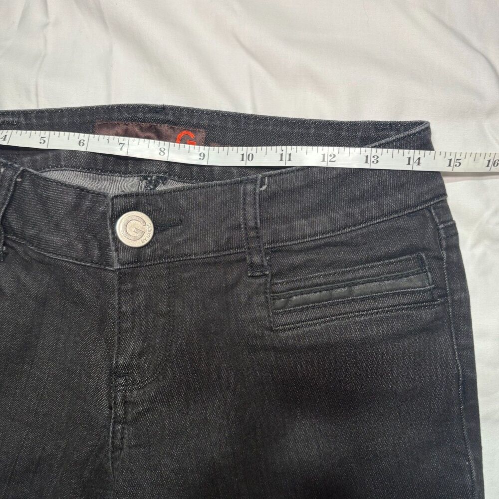G by Guess (GBG) Low Rise Estelle Straight Black Denim - Size 28 EUC - Picture 8 of 12